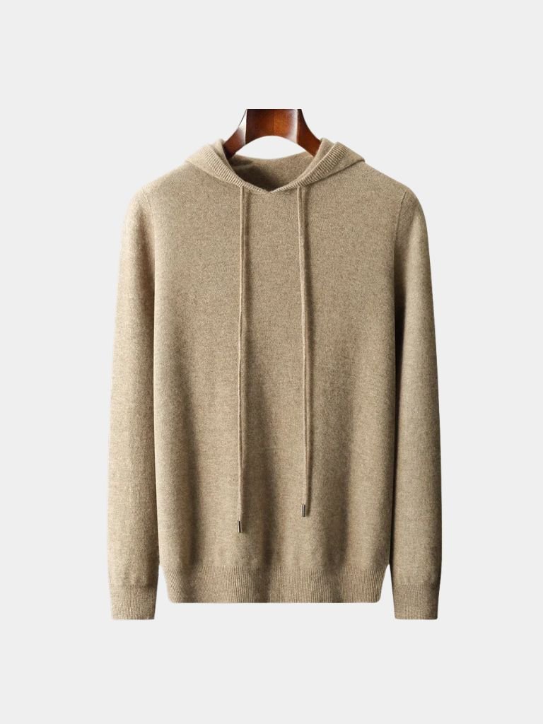 100% Cashmere Hooded Sweater - Verocci Essentials