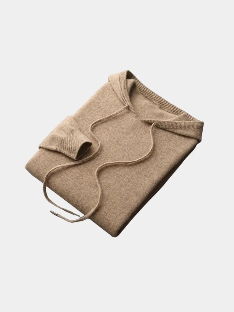 100% Cashmere Hooded Sweater - Verocci Essentials