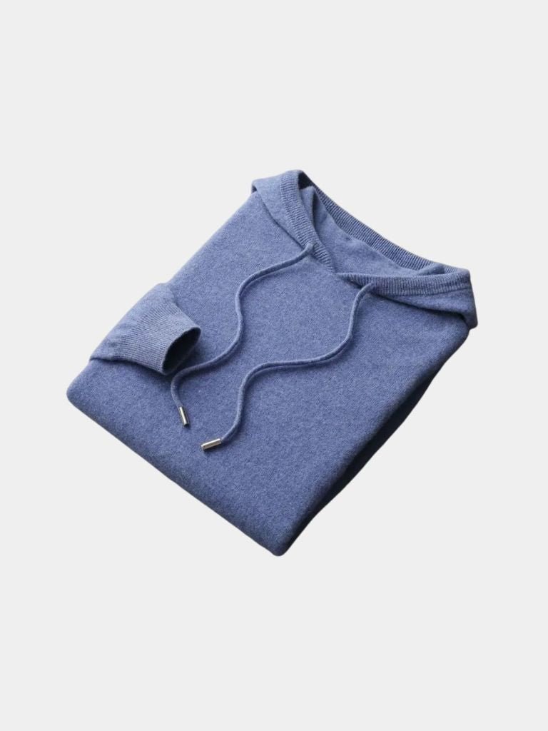 100% Cashmere Hooded Sweater - Verocci Essentials