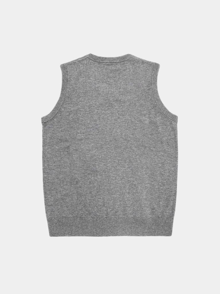 100% Cashmere V Neck Knit Vest - Verocci Essentials