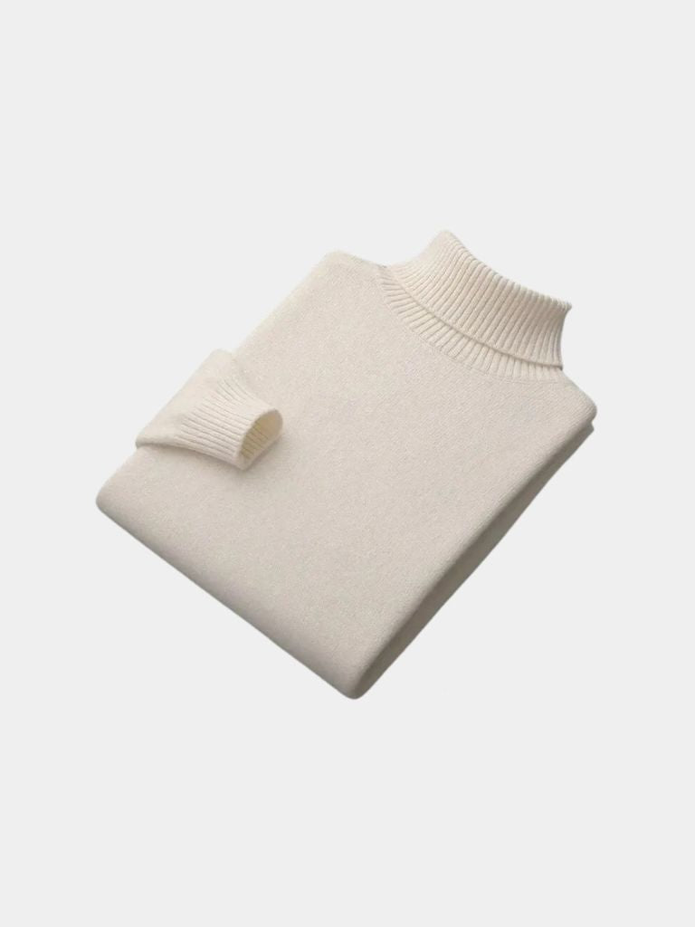 100% Merino Wool Turtleneck Sweater - Verocci Essentials
