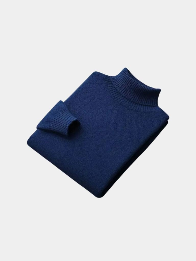 100% Merino Wool Turtleneck Sweater - Verocci Essentials