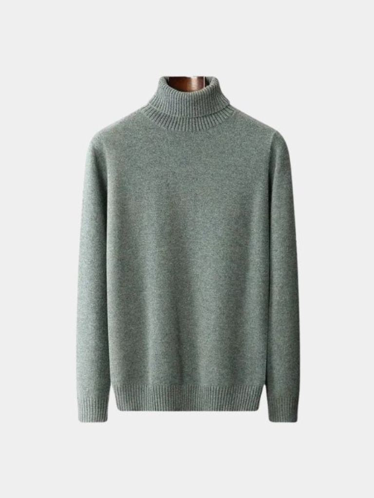 100% Merino Wool Turtleneck Sweater - Verocci Essentials