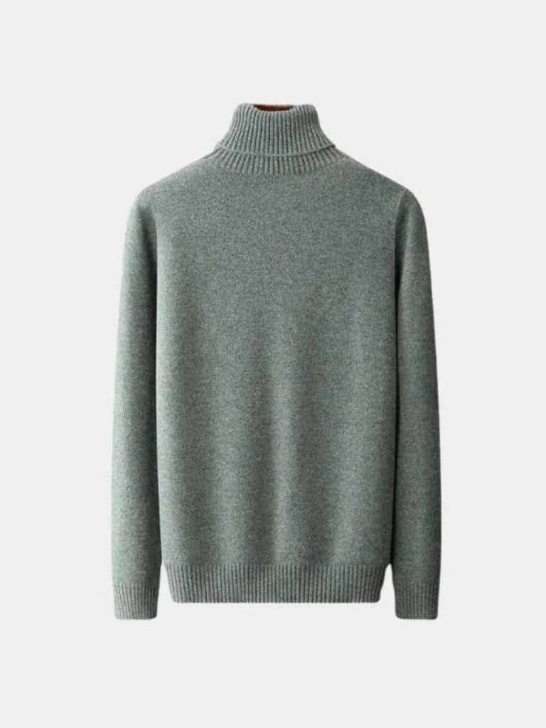 100% Merino Wool Turtleneck Sweater - Verocci Essentials