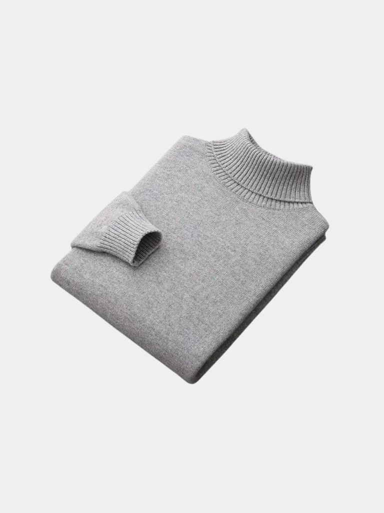 100% Merino Wool Turtleneck Sweater - Verocci Essentials