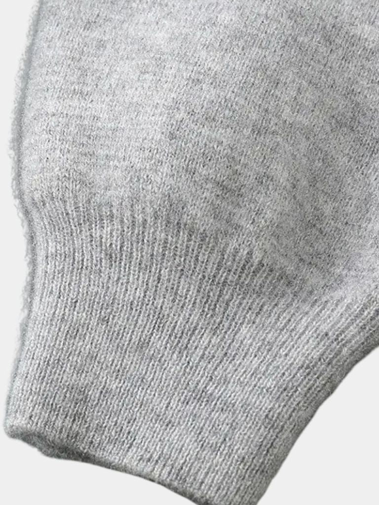 100% Merino Wool Zip Solid Color Sweater - Verocci Essentials
