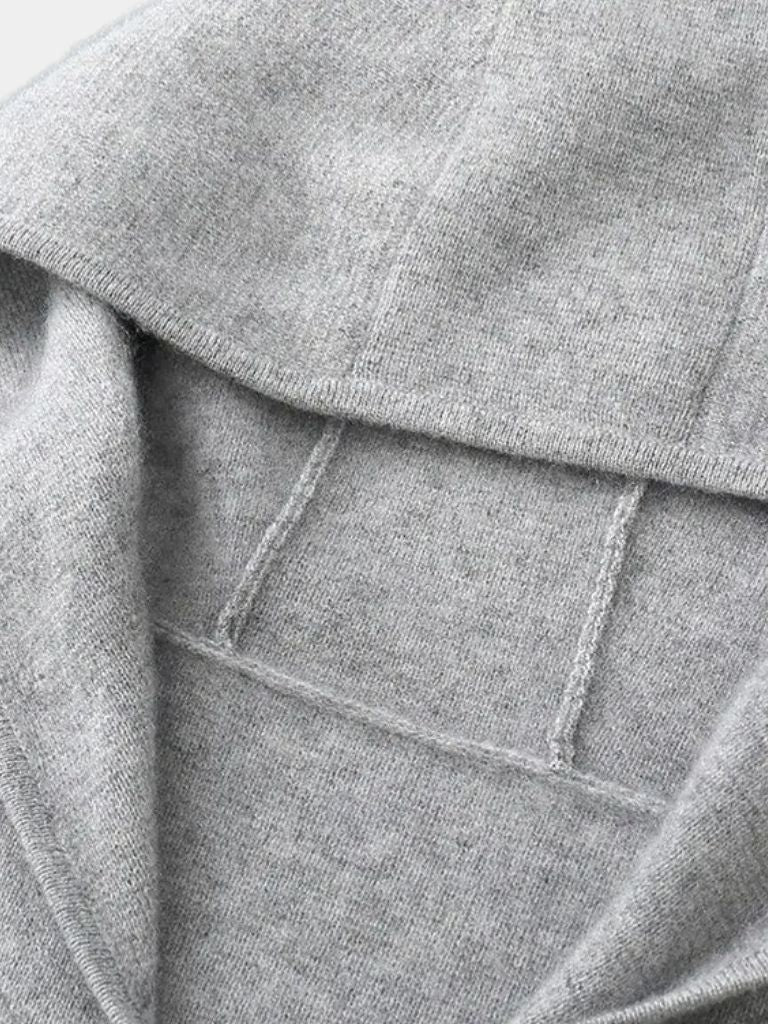 100% Merino Wool Zip Solid Color Sweater - Verocci Essentials