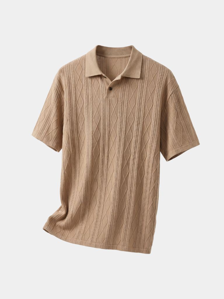 Imperial Diamond Knit Polo Shirt - Verocci Essentials