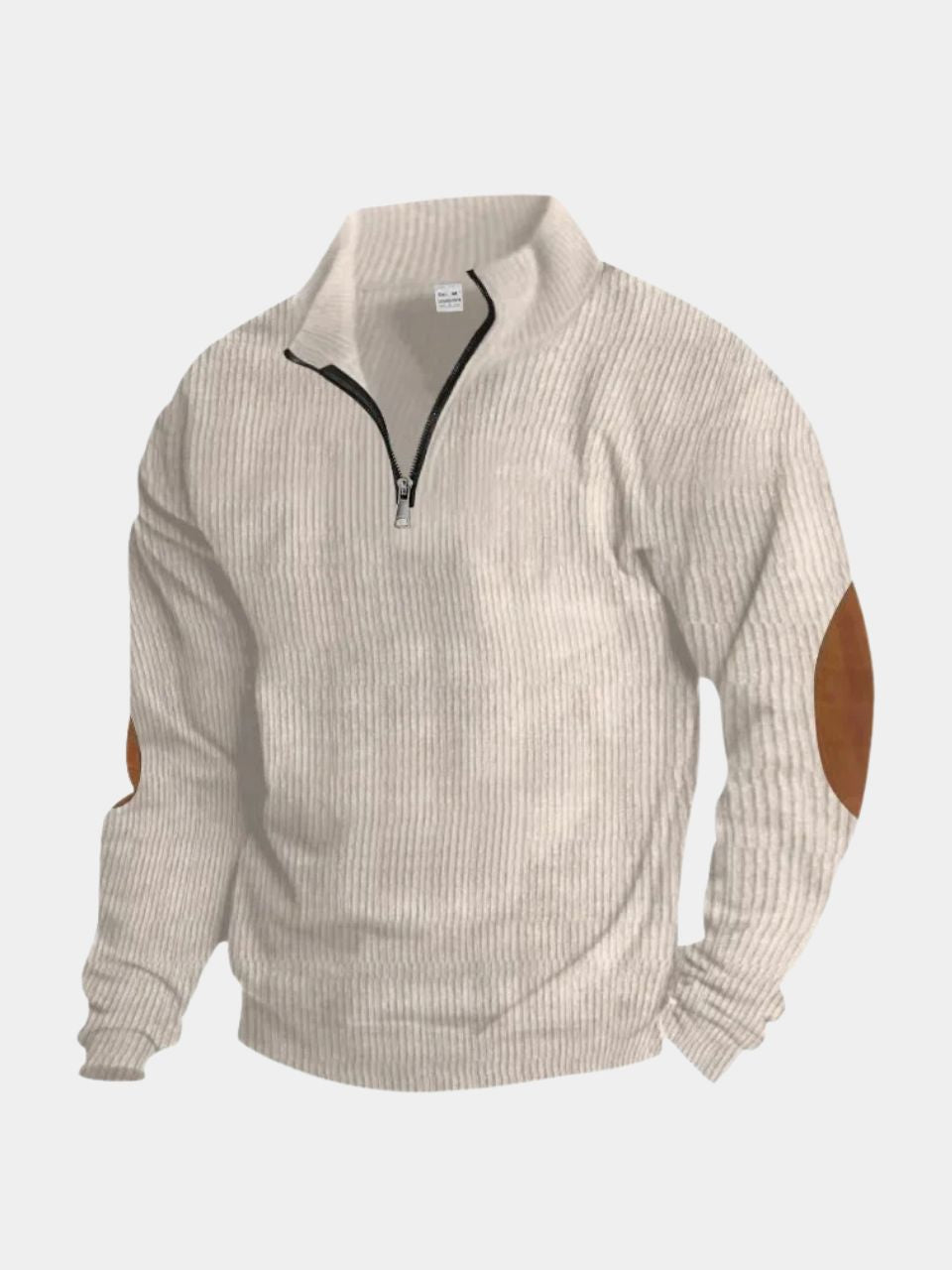 High Collar Quarter Zip Corduroy Pullover - Verocci Essentials