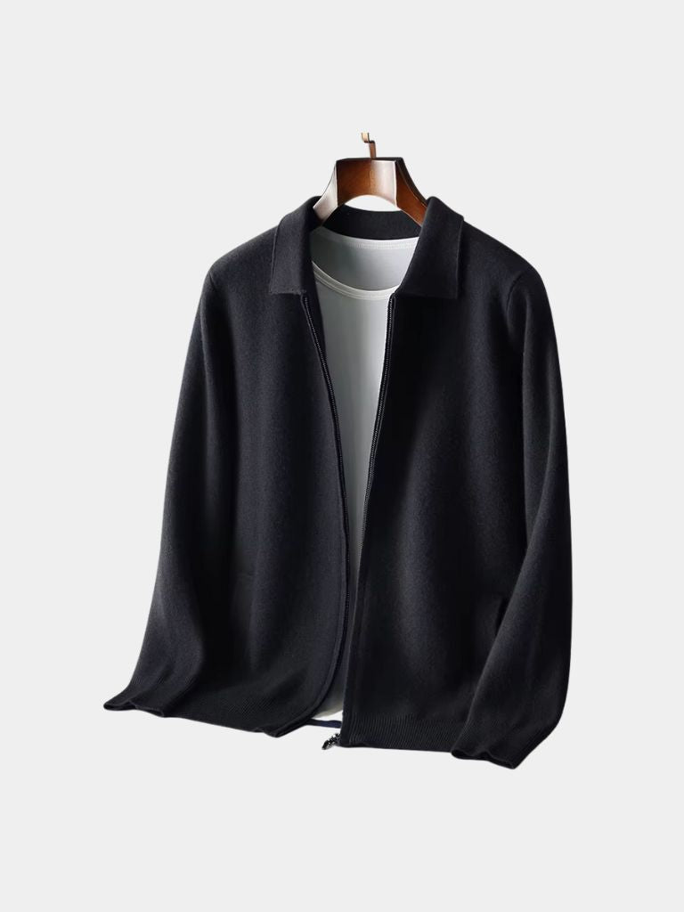 Cashmere Heritage Knit Jacket - Verocci Essentials