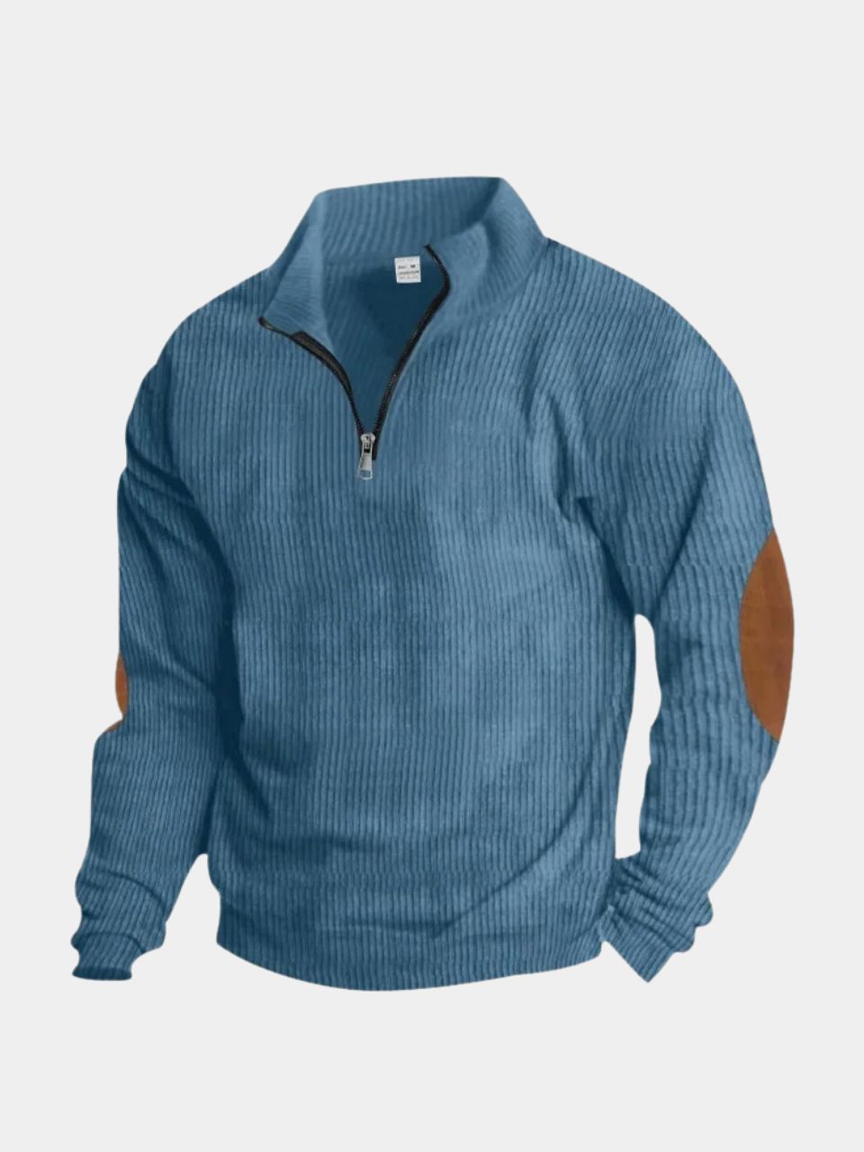 High Collar Quarter Zip Corduroy Pullover - Verocci Essentials