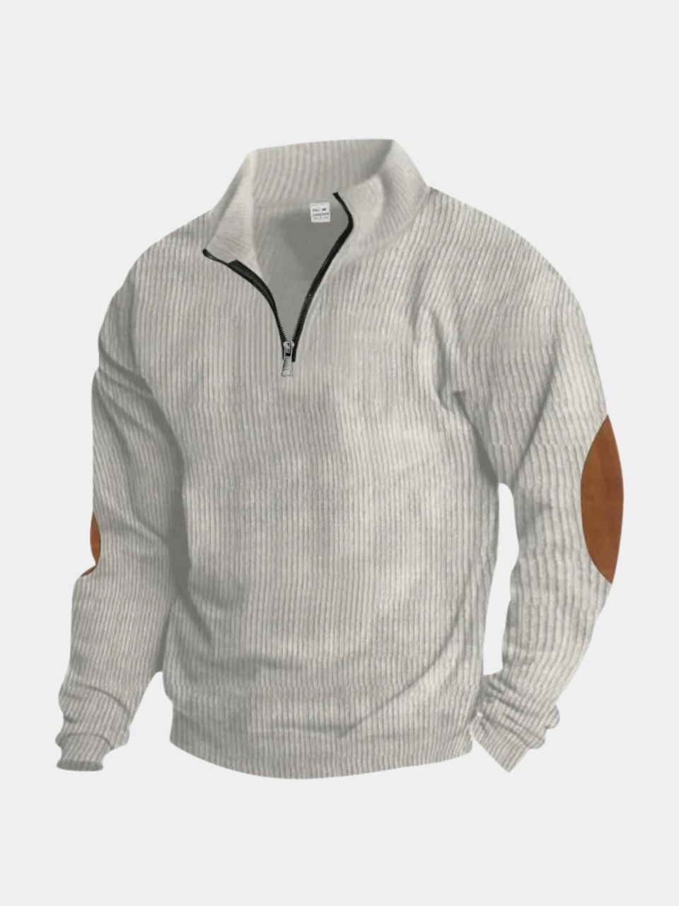 High Collar Quarter Zip Corduroy Pullover - Verocci Essentials
