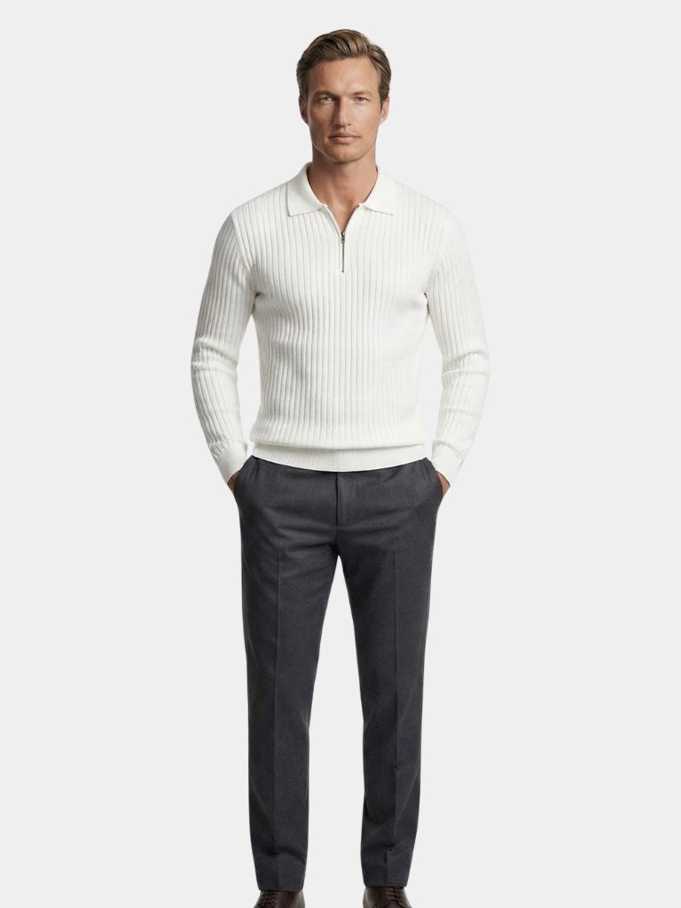 Alpine Riviera Knit Polo Pullover - Verocci Essentials