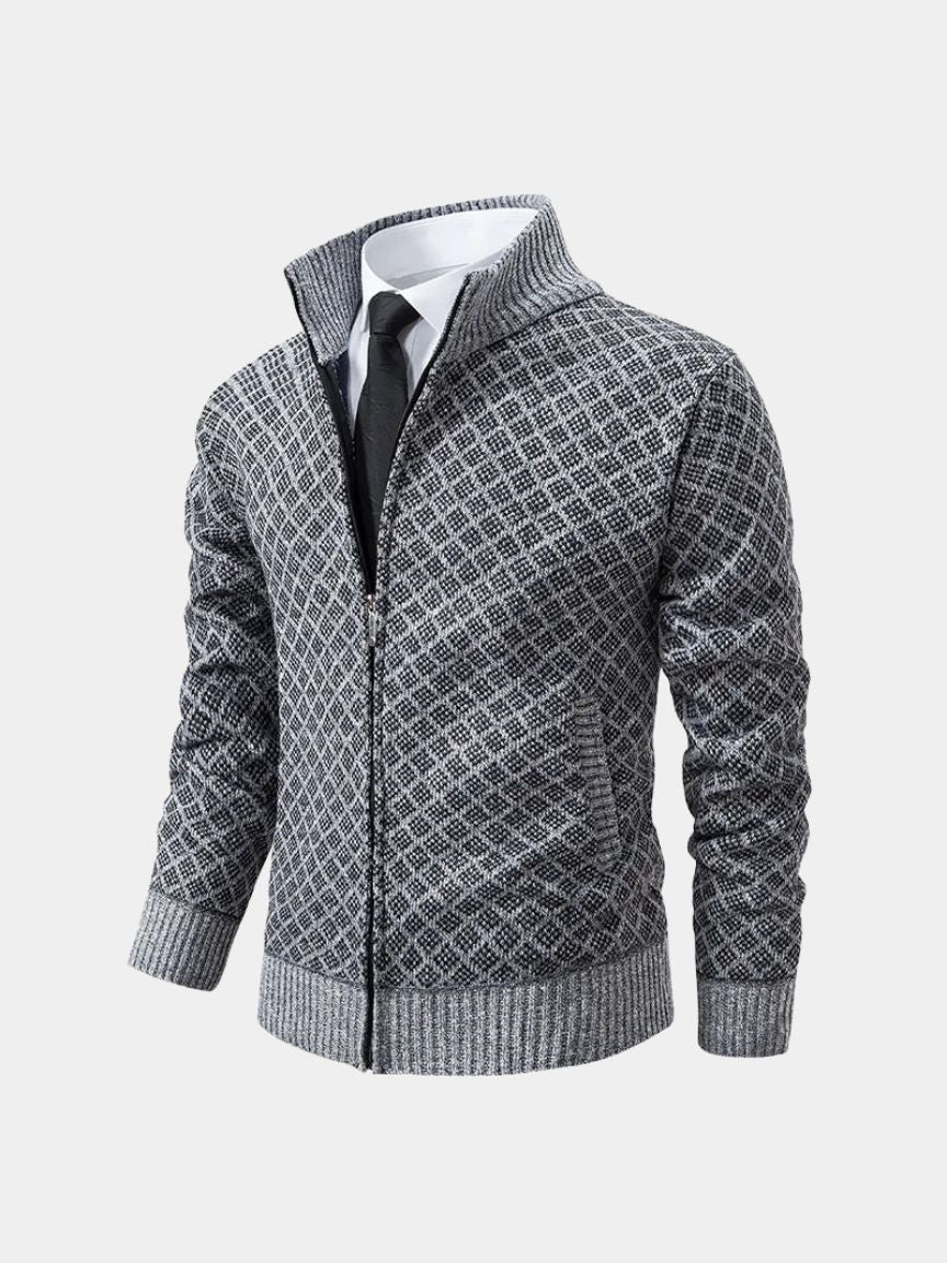 Vintage Jacquard Cardigan - Verocci Essentials