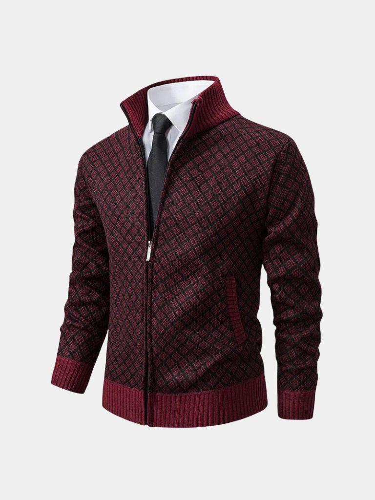 Vintage Jacquard Cardigan - Verocci Essentials