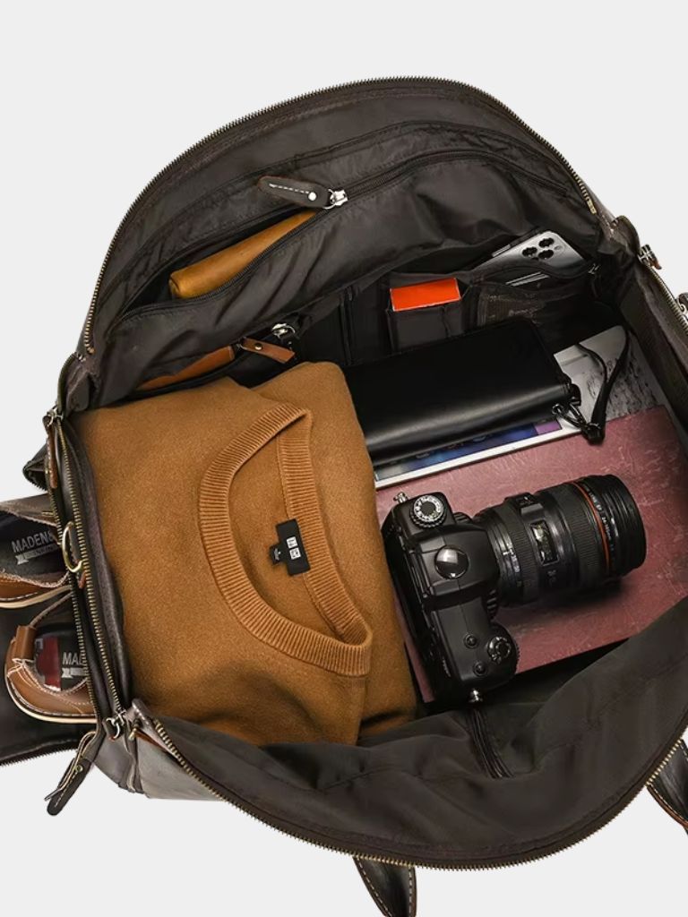 Continental Weekender Leather Travel Bag - Verocci Essentials