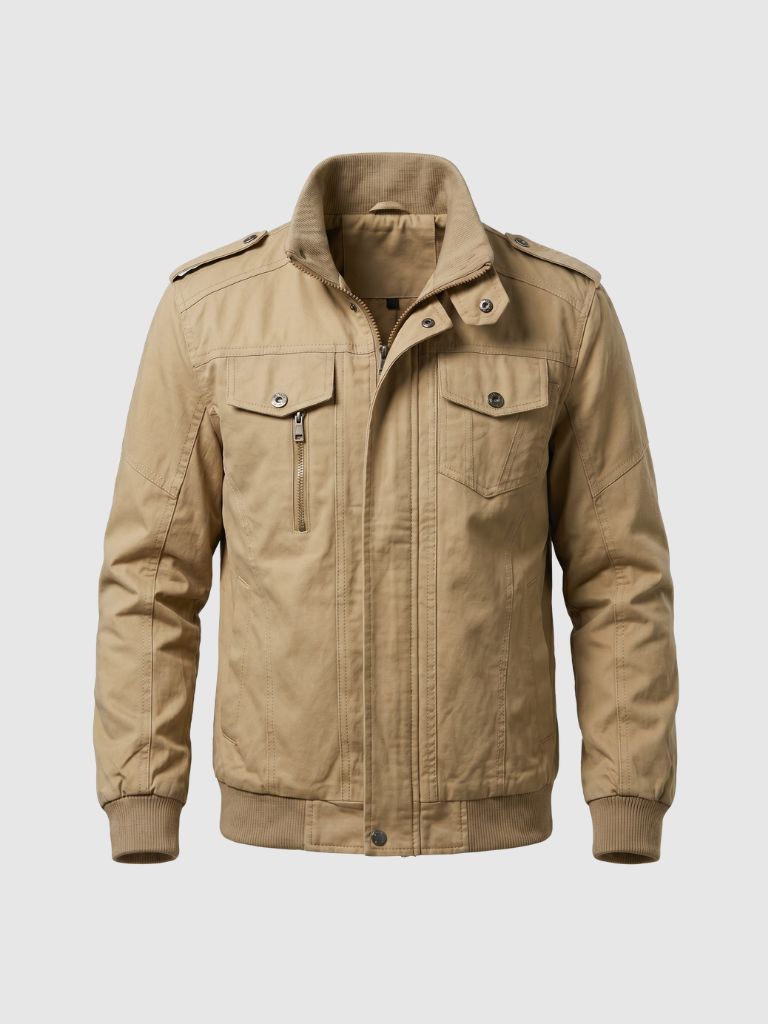 Command Ribbed Collar Jacket - Verocci Essentials