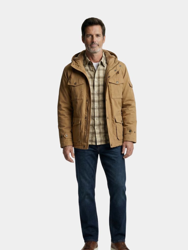 Fleece Hooded Bomber Jacket - Verocci Essentials