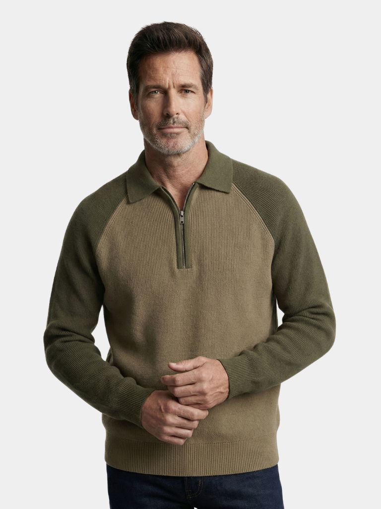 Raglan Quarter Zip Sweater - Verocci Essentials