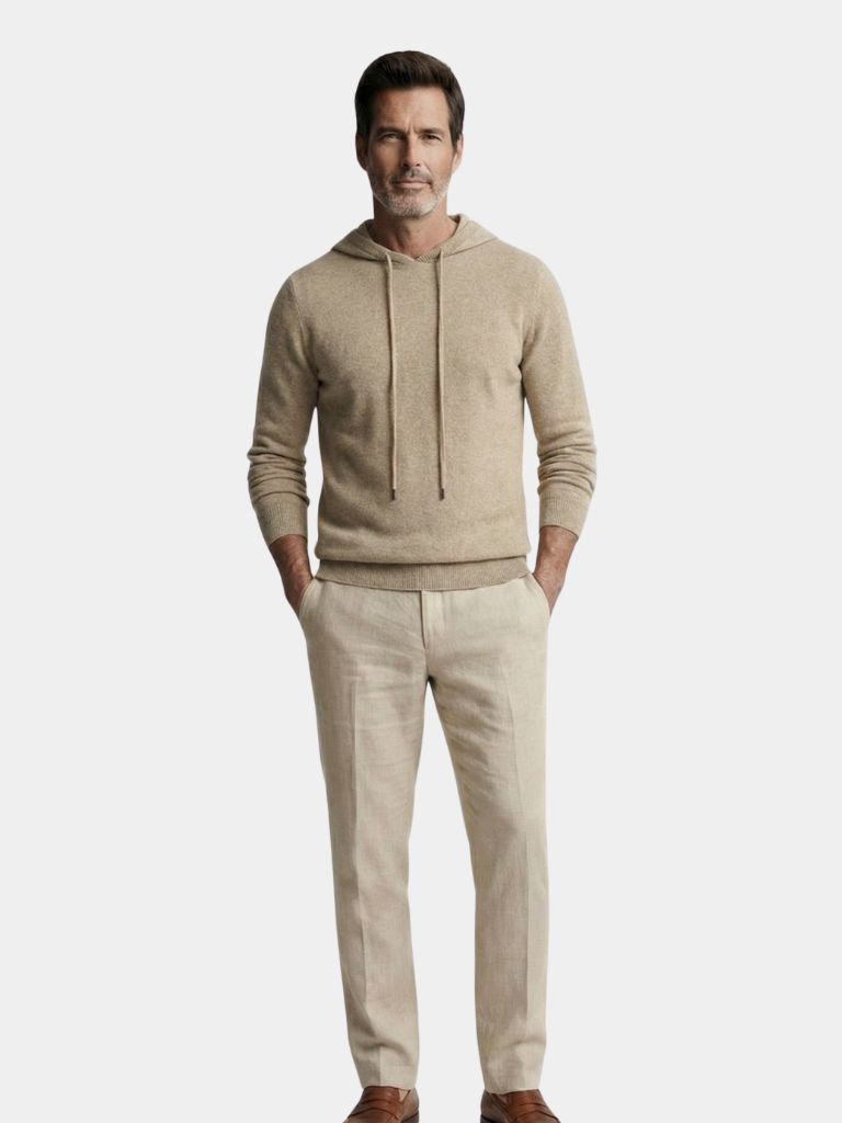100% Cashmere Hooded Sweater - Verocci Essentials