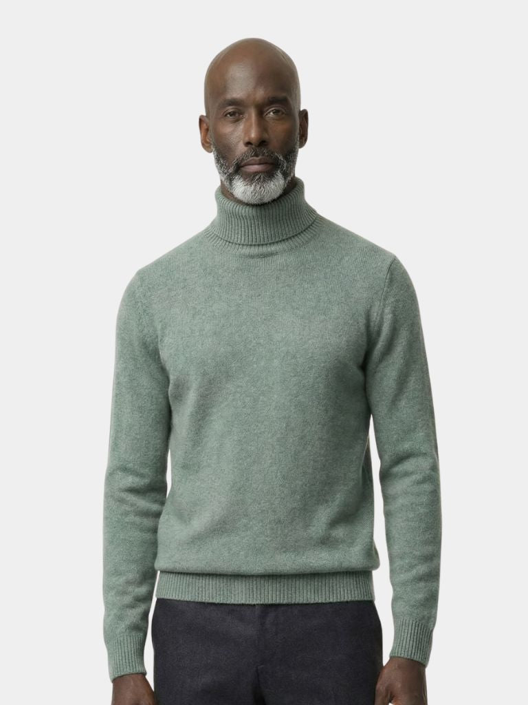100% Merino Wool Turtleneck Sweater - Verocci Essentials