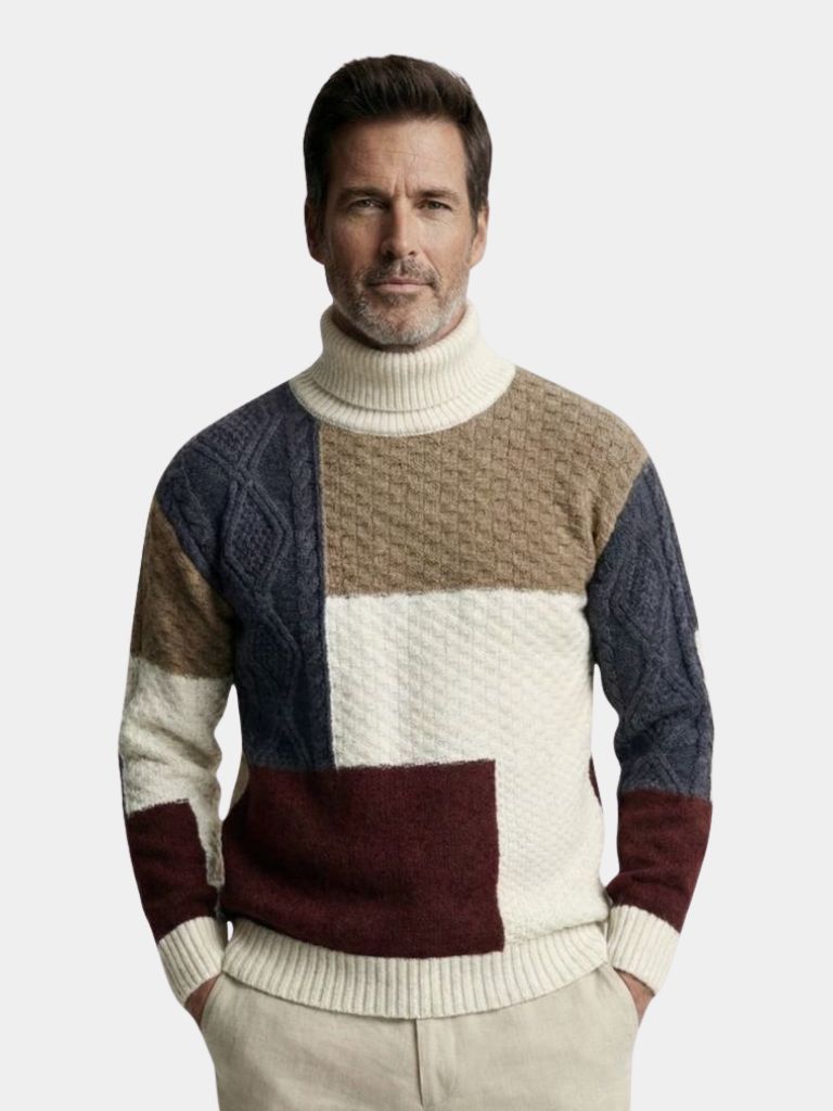 Mosaic Artisan Knit Sweater - Verocci Essentials