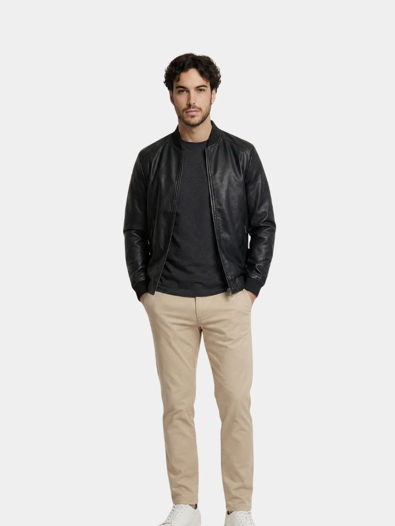Essential Leather Jacket - Verocci Essentials