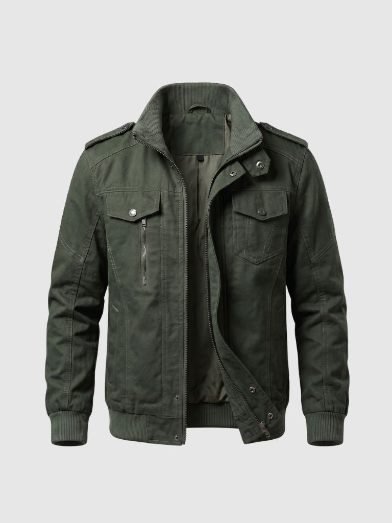 Command Ribbed Collar Jacket - Verocci Essentials