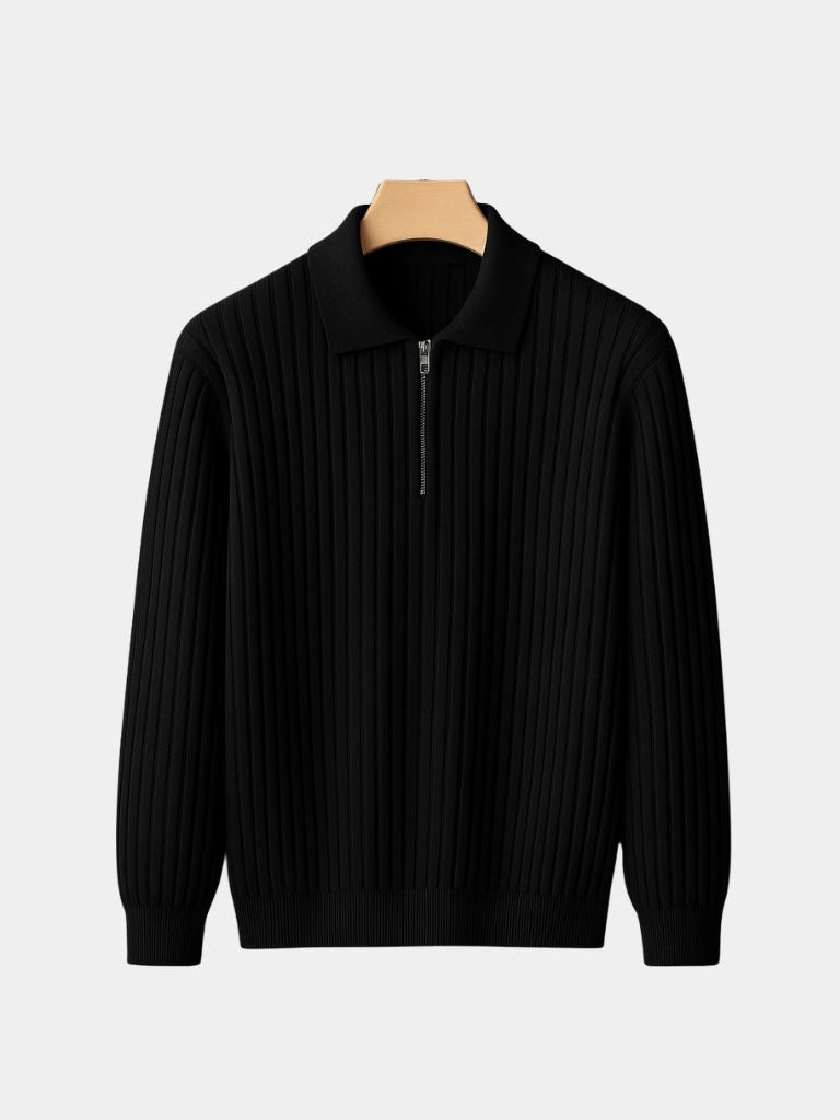 Alpine Riviera Knit Polo Pullover - Verocci Essentials