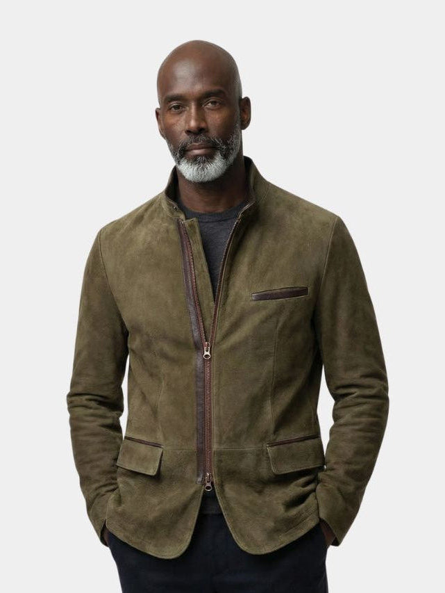 Bearstone Suede Field Jacket - Verocci Essentials
