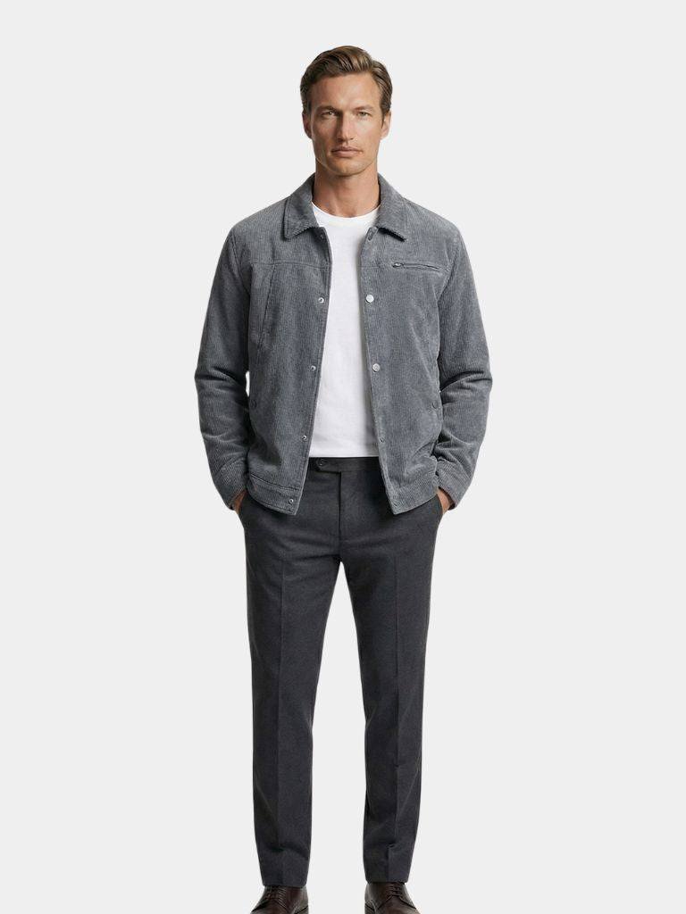 Minimalist Corduroy Sherpa Jacket - Verocci Essentials