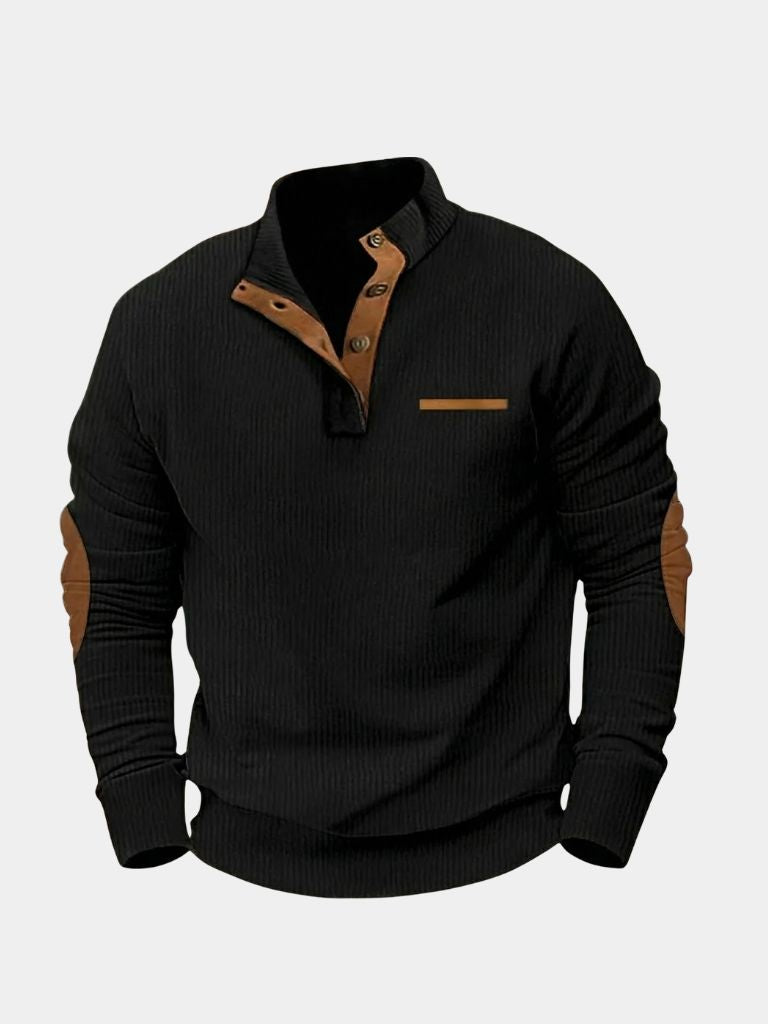 Monaco Casual Henley Pullover - Verocci Essentials