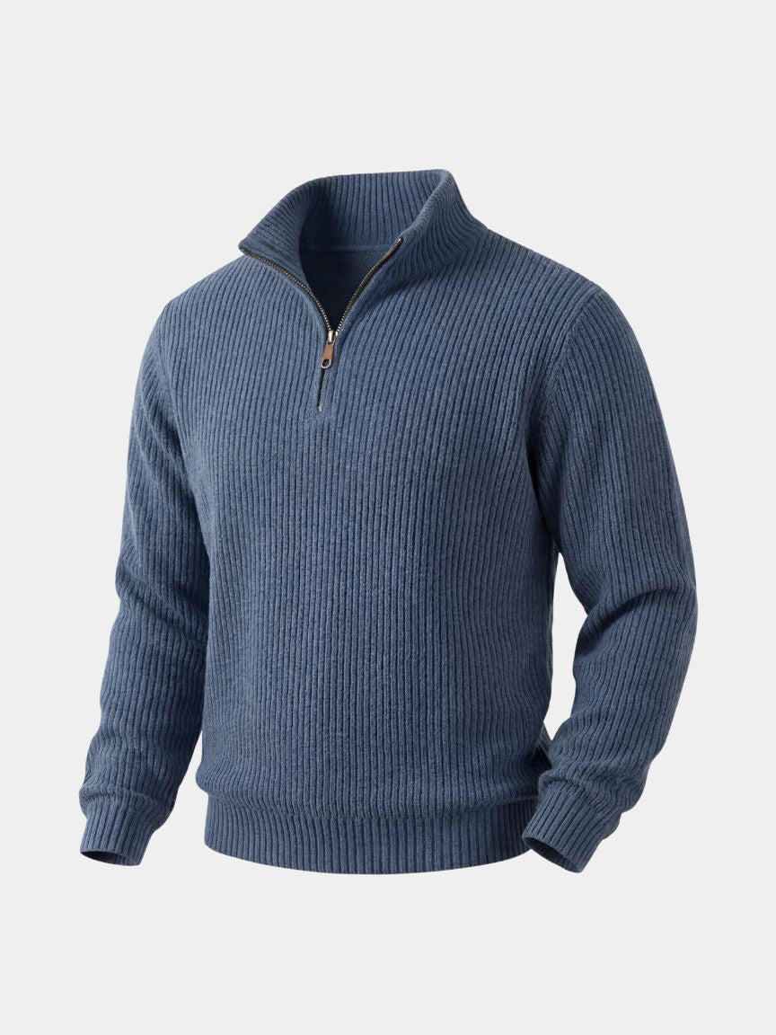 Classic Highland Quarter-Zip Sweater - Verocci Essentials