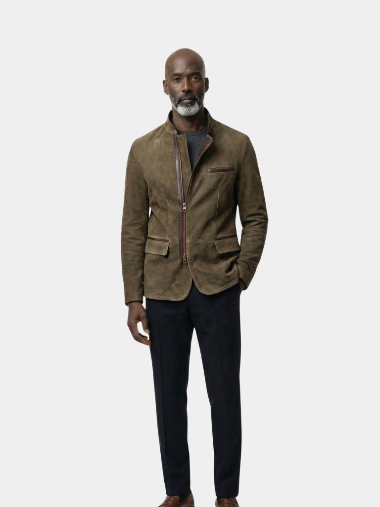 Bearstone Suede Field Jacket - Verocci Essentials