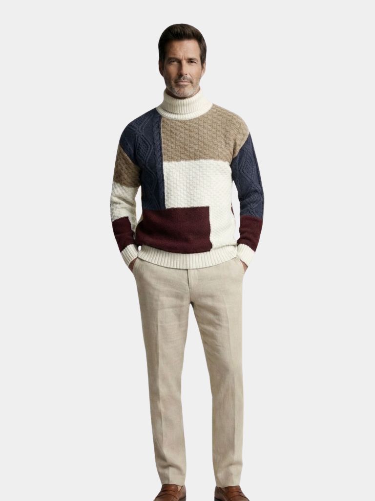 Mosaic Artisan Knit Sweater - Verocci Essentials