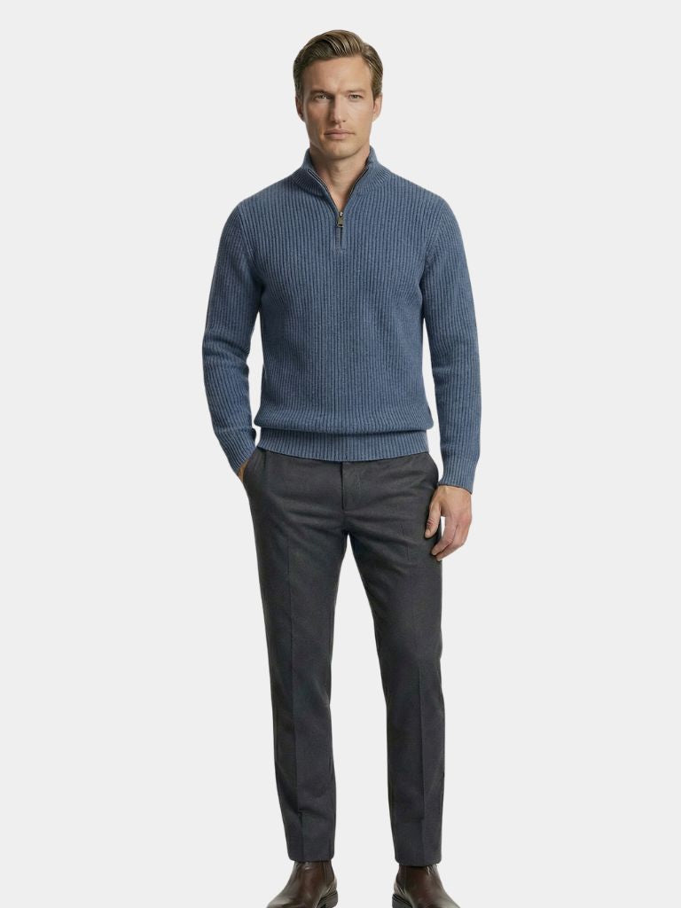Classic Highland Quarter-Zip Sweater - Verocci Essentials