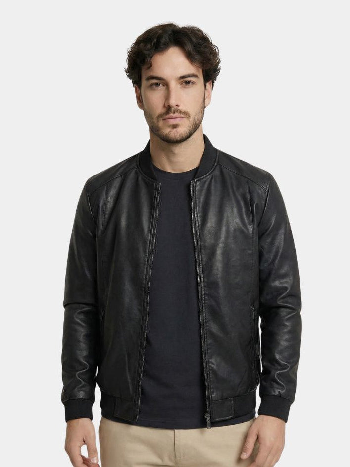 Essential Leather Jacket - Verocci Essentials