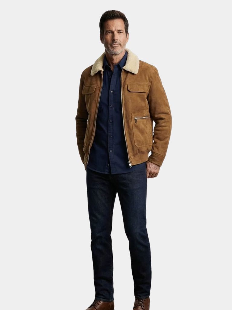 Essential Fleece Suede Jacket - Verocci Essentials