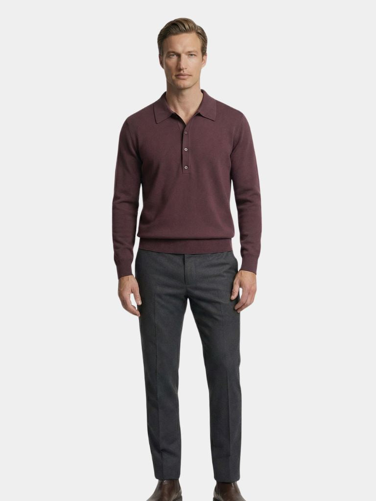 Old Money Knit Polo Pullover - Verocci Essentials