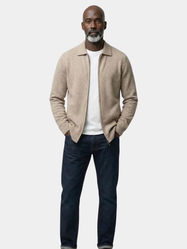 Cashmere Heritage Knit Jacket - Verocci Essentials