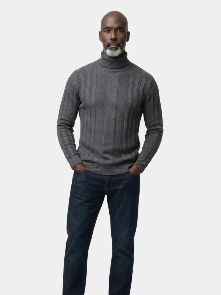 Turtleneck Knitwear Pullover Sweater - Verocci Essentials