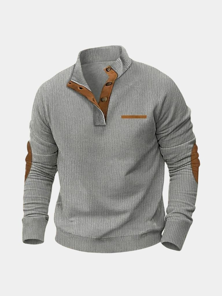 Monaco Casual Henley Pullover - Verocci Essentials