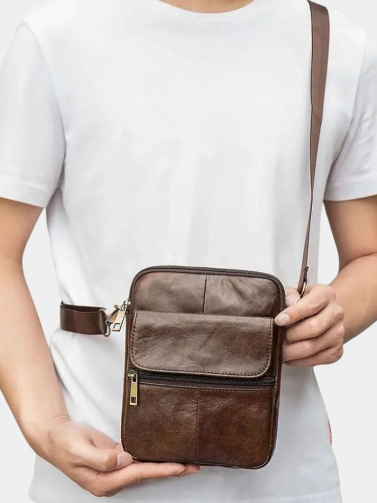 Essential Leather Shoulder Bag - Verocci Essentials
