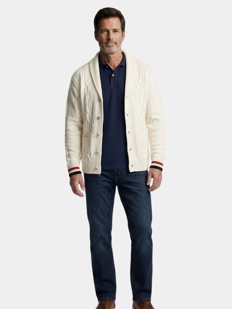 Academy Shawl-Neck Knit - Verocci Essentials