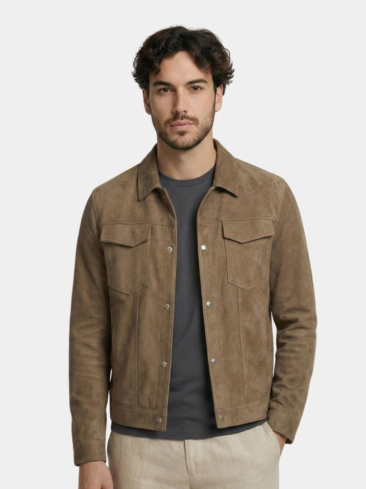 Laurent Leather Aviator Jacket - Verocci Essentials