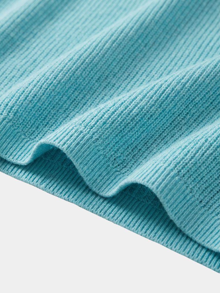 Casual Buttonless Knit Polo Shirt - Verocci Essentials