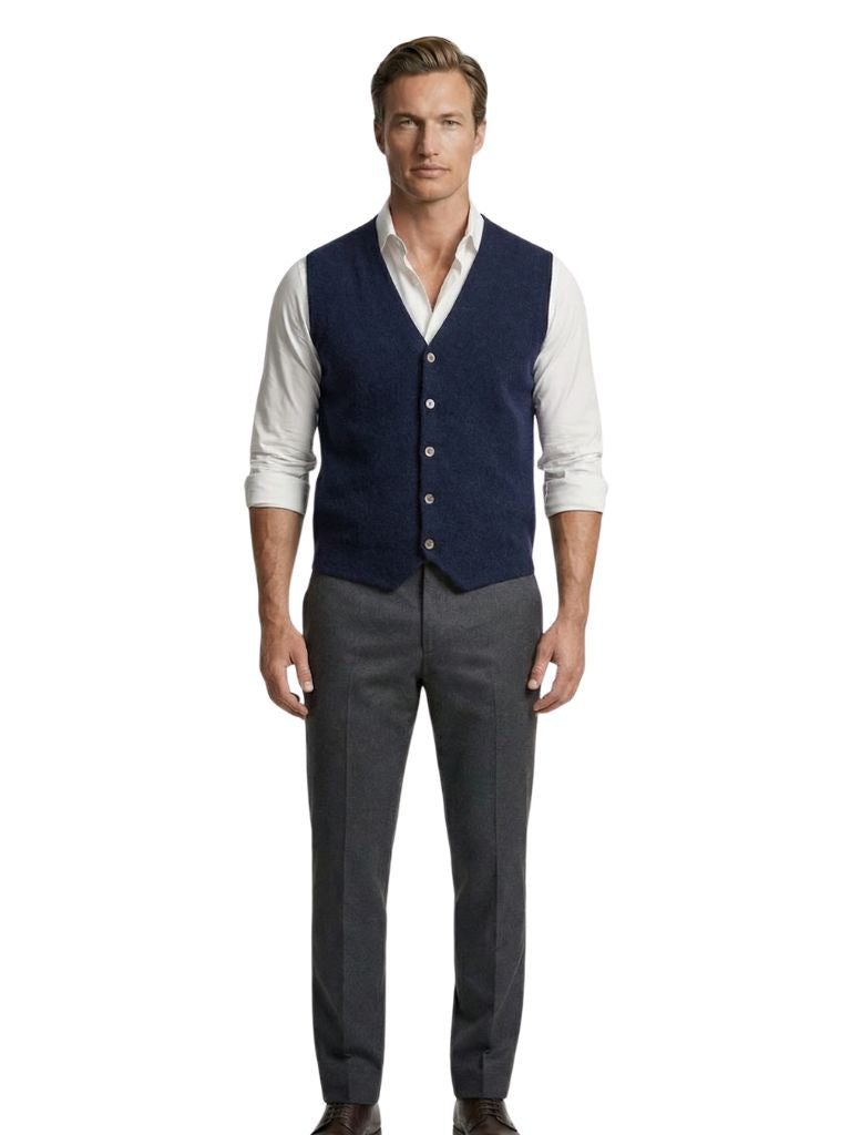 Cashmere Cardigan Vest  - Verocci Essentials