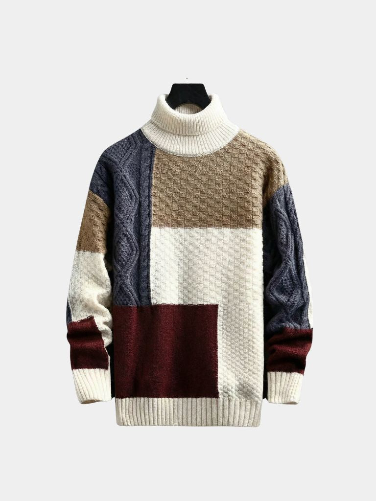 Mosaic Artisan Knit Sweater - Verocci Essentials