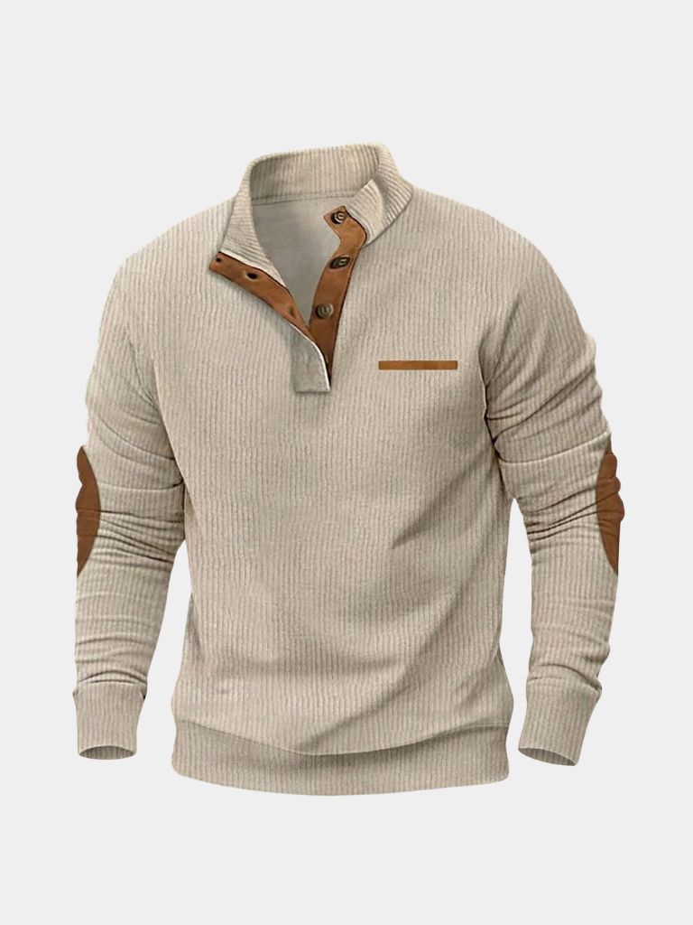 Monaco Casual Henley Pullover - Verocci Essentials