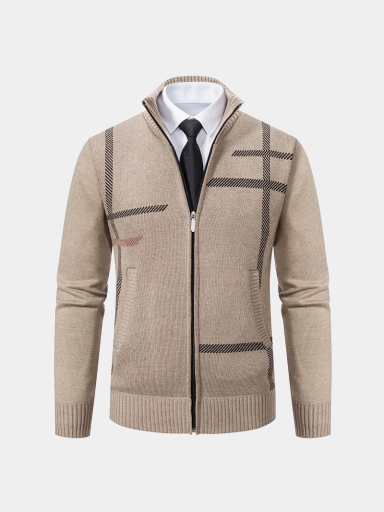 Graphite Symmetry Knit Jacket - Verocci Essentials